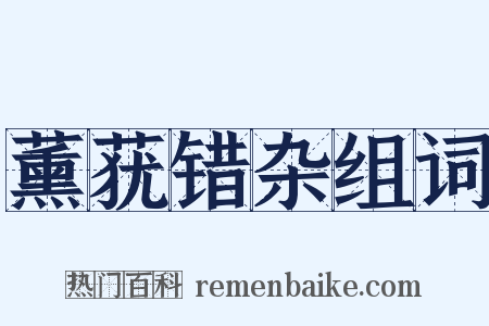 薰莸错杂组词是什么意思的图片